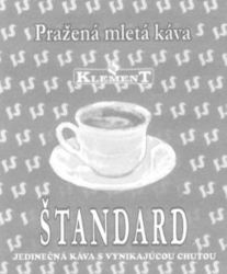 Prazená mletá káva KLEMENT STANDARD