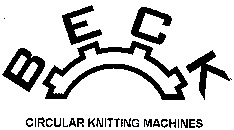 BECK CIRCULAR KNITTING MACHINES