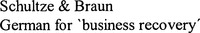 Schultze & Braun German for 