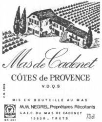 Mas de Cadenet CÔTES de PROVENCE