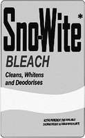 Sno-Wite BLEACH Cleans, Whitens and Deodorises
