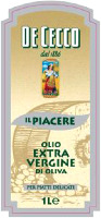DE CECCO dal 1886 IL PIACERE OLIO EXTRA VERGINE DI OLIVA PER PIATTI DELICATI