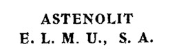 ASTENOLIT E.L.M.U., S.A.