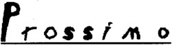 Prossimo