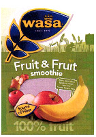 WASA Fruit & Fruit smoothie Source of Fiber 100% fruit