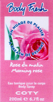 Body Fresh UN NUAGE DE PLAISIR A BREATH OF DELIGHT Rose du matin Morning rose Eau tonique pour le corps Body Spray COTY