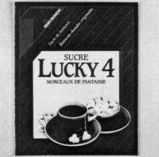 T SUCRE LUCKY 4 MORCEAUX DE FANTAISIE