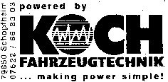 KOCH FAHRZEUGTECHNIK ... making power simple!