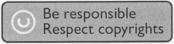U Be responsible Respect copyrights