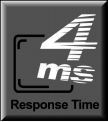 4 ms Response Time