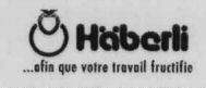 Häberli ...afin que votre travail fructifie