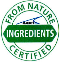 INGREDIENTS MARBYS FROM NATURE CERTIFIED
