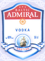 BALTIC ADMIRAL VODKA DEGTINE