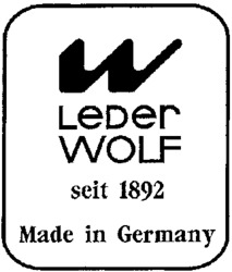 W LEDER WOLF seit 1892