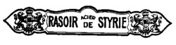 RASOIR ACIER DE STYRIE