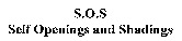 S.O.S Self Openings and Shadings