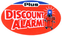 Plus DISCOUNT ALARM!