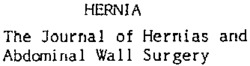 HERNIA The Journal of Hernias and Abdominal Wall Surgery