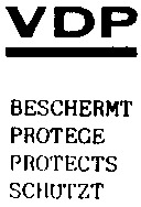 VDP BESCHERMT PROTEGE PROTECTS SCHUTZT