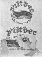 p'tit bec à la crème fraîche crème dessert cacao noisette