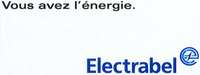 Electrabel E Vous avez l'énergie.