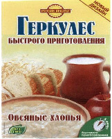  RUSSKIJ PRODUKT novij dizajn gerkules bystrogo prigotovlenija ovsjanye hlop'ja bez gmo 5 minut bystrogo prigotovlenija, sposob servirovki 
