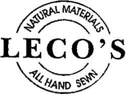LECO'S NATURAL MATERIALS ALL HAND SEWN