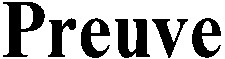 Preuve