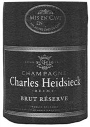 CH CHAMPAGNE Charles Heidsieck REIMS BRUT RÉSERVE PRODUCE OF FRANCE