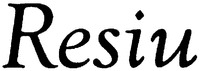 Resiu