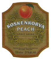 KOSKENKORVA PEACH SPIRIT DRINK