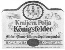 Kraljeva Polja Königsfelder Modri Pinot Blauer Spätburgunder