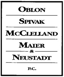 OBLON SPIVAK McCLELLAND MAIER & NEUSTADT P.C.