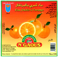 N'GAOUS Eau Fruitée à l'Orange
