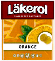 Läkerol SUGARFREE PASTILLES ORANGE