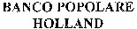 BANCO POPOLARE HOLLAND