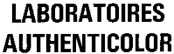 LABORATOIRES AUTHENTICOLOR AUTHENTICOLOR