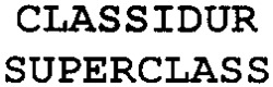 CLASSIDUR SUPERCLASS