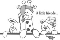 3 little friends... happy day baby
