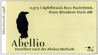Abellio Destilliert nach der Abakus-Methode
