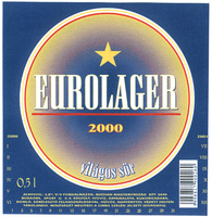 EUROLAGER 2000 világos sör