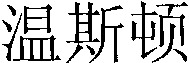 The transliteration of the non-Latin characters in the mark is 