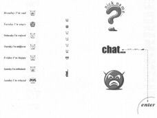 CHAT enter nick name Monday I'm sad Tuesday I'm angry