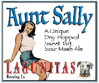 Aunt Sally A Unique Dry-Hopped Sweet Tart Sour Mash Ale LAGUNITAS Brewing Co.