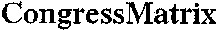 CongressMatrix