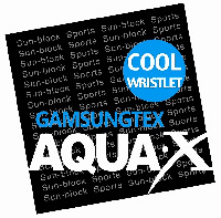 Sun-block Sports GAMSUNGTEX AQUA X COOL WRISTLET