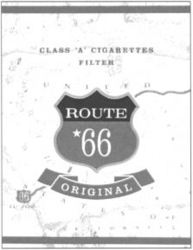 CLASS 'A' CIGARETTES FILTER ROUTE 66 ORIGINAL
