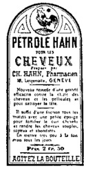 PETROLE HAHN POUR LES CHEVEUX