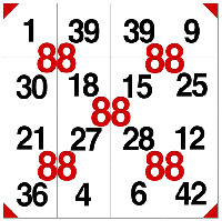 1 39 39 9 30 18 15 25 21 27 28 12 36 4 6 42 88