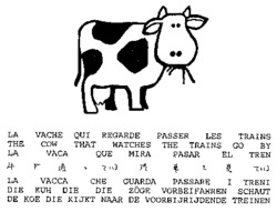 LA VACHE QUI REGARDE PASSER LES TRAINS